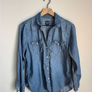 GAP Light Blue Denim Shirt